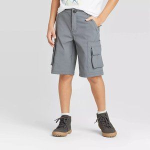 Boys' Techy Stretch Gray Cargo Shorts Cat & Jack